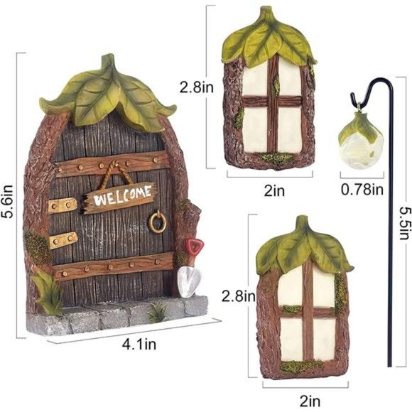 Gnome Fairy House Hars Stofdicht Waterdicht Tuinkabouters Huisbeeldje Buitenpatio Tuindecoraties